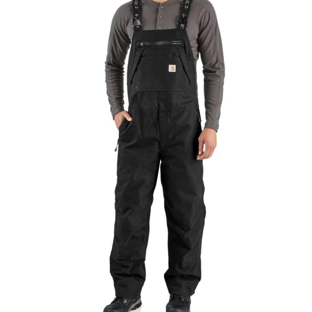 Carhartt Men's Black Storm Defender overalls